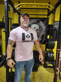Canadian Power lifter  Men's  Light Pink T shirt