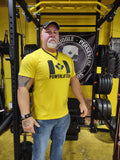 Canadian Power lifter  Men's  Yellow T shirt