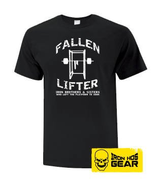 Fallen Lifter - Brothers and Sisters who left the Platform too Soon - Black T Shirt