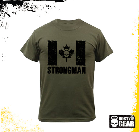 Canadian Strongman Military Green Tee Hostyle Gear
