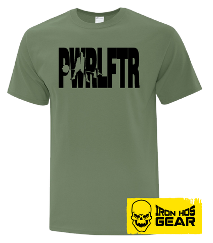Canadian Powerlifter-  The Deadlifter -  Men's Military Green T shirt - Iron Hos Gear