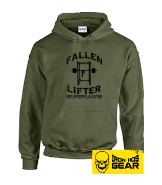 Fallen Lifter - Brothers and Sisters who left the Platform too Soon - Military Green Hoodie