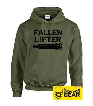 Fallen Lifter - Brothers and Sisters who left the Platform too Soon - Belt - Military Green Hoodie